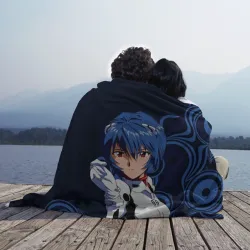 Плед 3D Рей Аянами - холодная девочка - фото 2