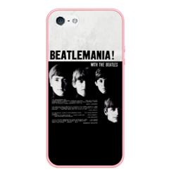 Чехол для iPhone 5/5S матовый With The Beatles Битломания