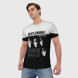Мужская футболка 3D With The Beatles Битломания - фото 2