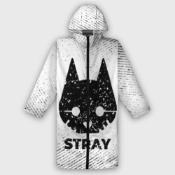 Мужской дождевик 3D Stray с потертостями на светлом фоне