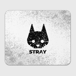 Прямоугольный коврик для мышки Stray с потертостями на светлом фоне