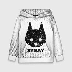 Детская толстовка 3D Stray с потертостями на светлом фоне