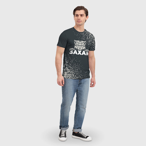 Мужская футболка 3D Захар зубастый волк, цвет 3D печать - фото 5