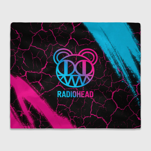 Плед 3D Radiohead - neon gradient