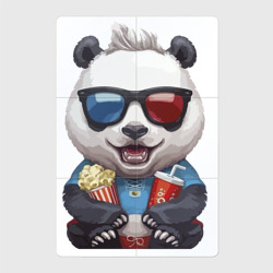 Магнитный плакат 2Х3 Прикольный панда с попкорном и колой