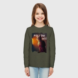 Детский лонгслив хлопок Stray follow meow - фото 2