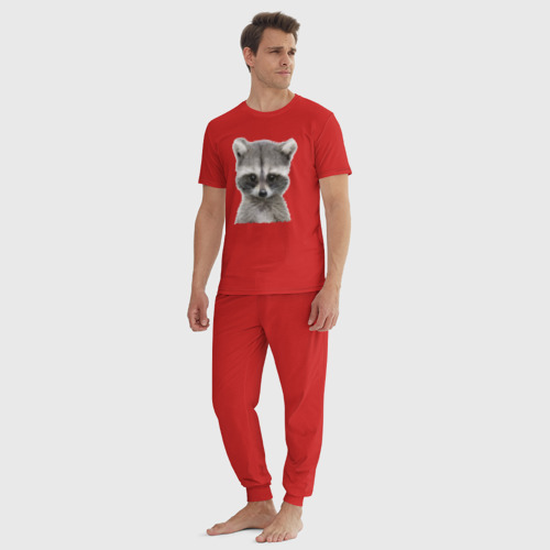 Мужская пижама хлопок Еноша - милашка!, цвет красный - фото 5