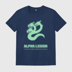 Мужская футболка хлопок Альфа легион винтаж лого гидра