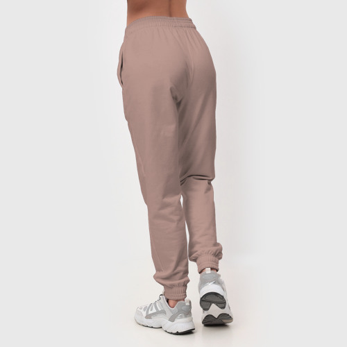 Женский костюм хлопок Ультрамарины винтаж лого, цвет пыльно-розовый - фото 6