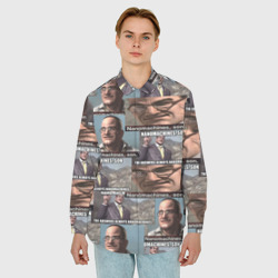 Мужская рубашка oversize 3D Nanomachines, son - фото 2
