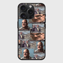 Чехол силиконовый для Apple iPhone 15 Pro матовый Nanomachines, son
