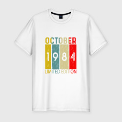 Мужская футболка хлопок Slim 1984 - Октябрь