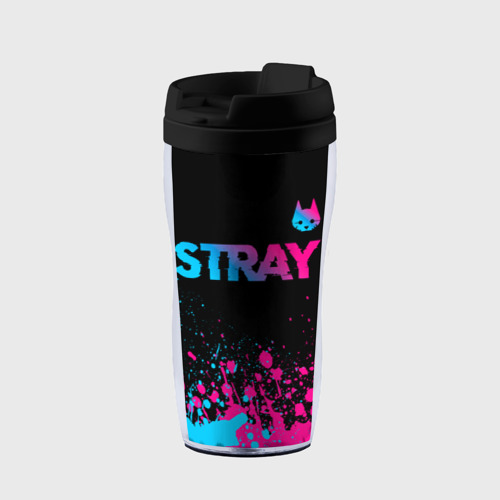 Термокружка-непроливайка Stray - neon gradient logo