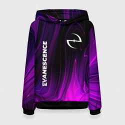 Женская толстовка 3D Evanescence violet plasma