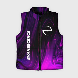 Женский жилет утепленный 3D Evanescence violet plasma