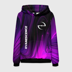 Мужская толстовка 3D Evanescence violet plasma