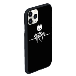 Чехол для iPhone 11 Pro Max матовый Stray night cat - фото 2