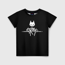 Детская футболка 3D Stray night cat