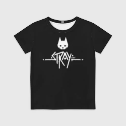 Детская футболка 3D Stray night cat