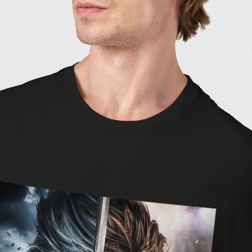 Мужская футболка хлопок Metal Gear Rising - Revengeance, цвет черный - фото 6