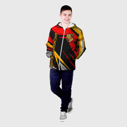 Мужская куртка 3D Порше - red sport - фото 2