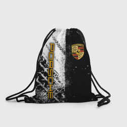 Рюкзак-мешок 3D Porsche - черно белый