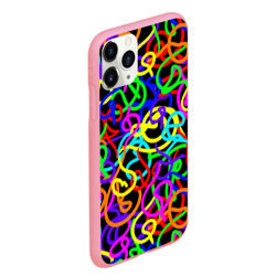 Чехол для iPhone 11 Pro Max матовый Неоновый беспорядок - фото 2