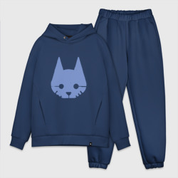 Мужской костюм oversize хлопок Stray Blue