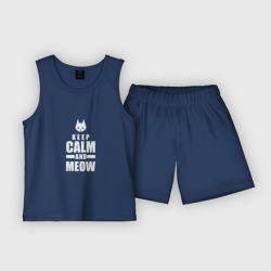 Детская пижама с шортами хлопок Stray - Keep Calm