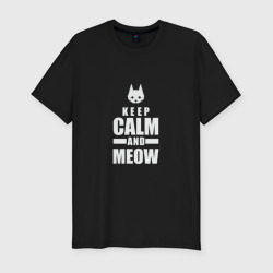 Мужская футболка хлопок Slim Stray - Keep Calm