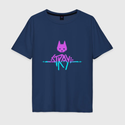 Мужская футболка хлопок Oversize Stray Violet