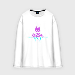 Мужской лонгслив oversize хлопок Stray Violet