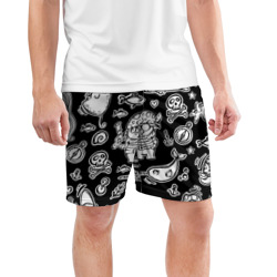 Мужские шорты спортивные Пират и его окружение - паттерн - фото 2
