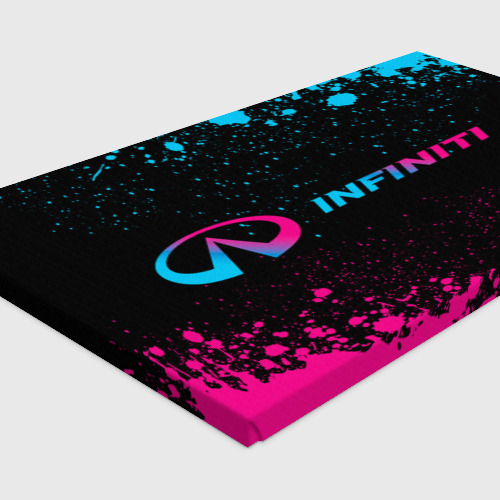 Холст прямоугольный Infiniti - neon gradient, цвет 3D печать - фото 4