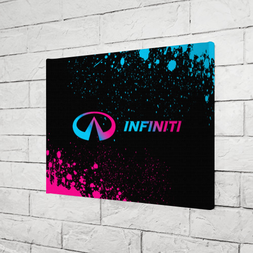 Холст прямоугольный Infiniti - neon gradient, цвет 3D печать - фото 3