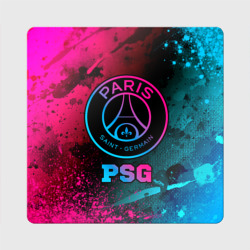 Магнит виниловый Квадрат PSG - neon gradient