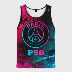 Мужская майка 3D PSG - neon gradient