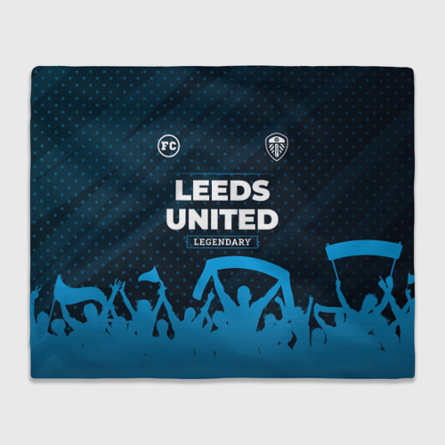 Плед 3D с принтом Leeds United legendary форма фанатов, вид спереди #2