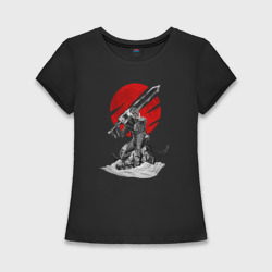Женская футболка хлопок Slim Guts the Black Swordsman
