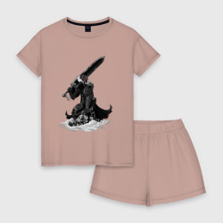 Женская пижама с шортиками хлопок Berserk the Black Swordsman