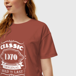 Женская футболка хлопок Oversize 1970 - classic - фото 2