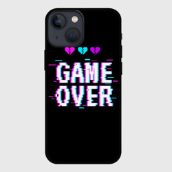 Чехол для iPhone 13 mini Game over pixels