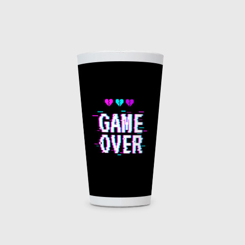 Кружка Латте Game over pixels - фото 2