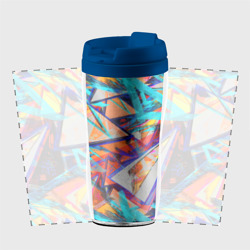 Термокружка-непроливайка Яркий неоновый абстрактный узор - фото 2
