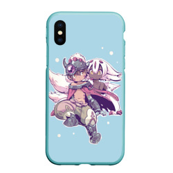 Чехол для iPhone XS Max матовый Рег и Фапута из аниме Made in Abyss