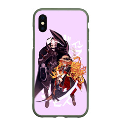 Чехол для iPhone XS Max матовый Озен и Лиза из аниме Made in Abyss