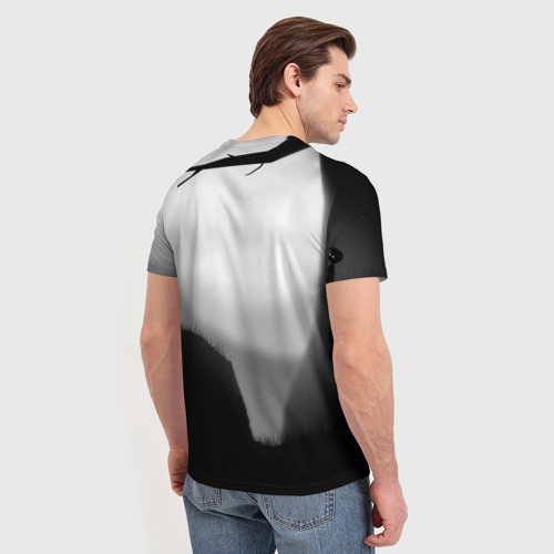 Мужская футболка 3D с принтом 404 - Page not found, вид сзади #2
