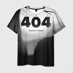 Мужская футболка 3D 404 - Page not found