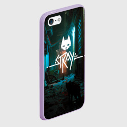Чехол для iPhone 5/5S матовый Stray - киберпанк - фото 2