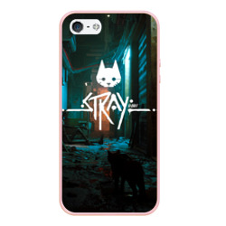 Чехол для iPhone 5/5S матовый Stray - киберпанк